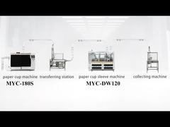 180S macchina per coppe di carta + DW120 macchina per manicotti di tazze